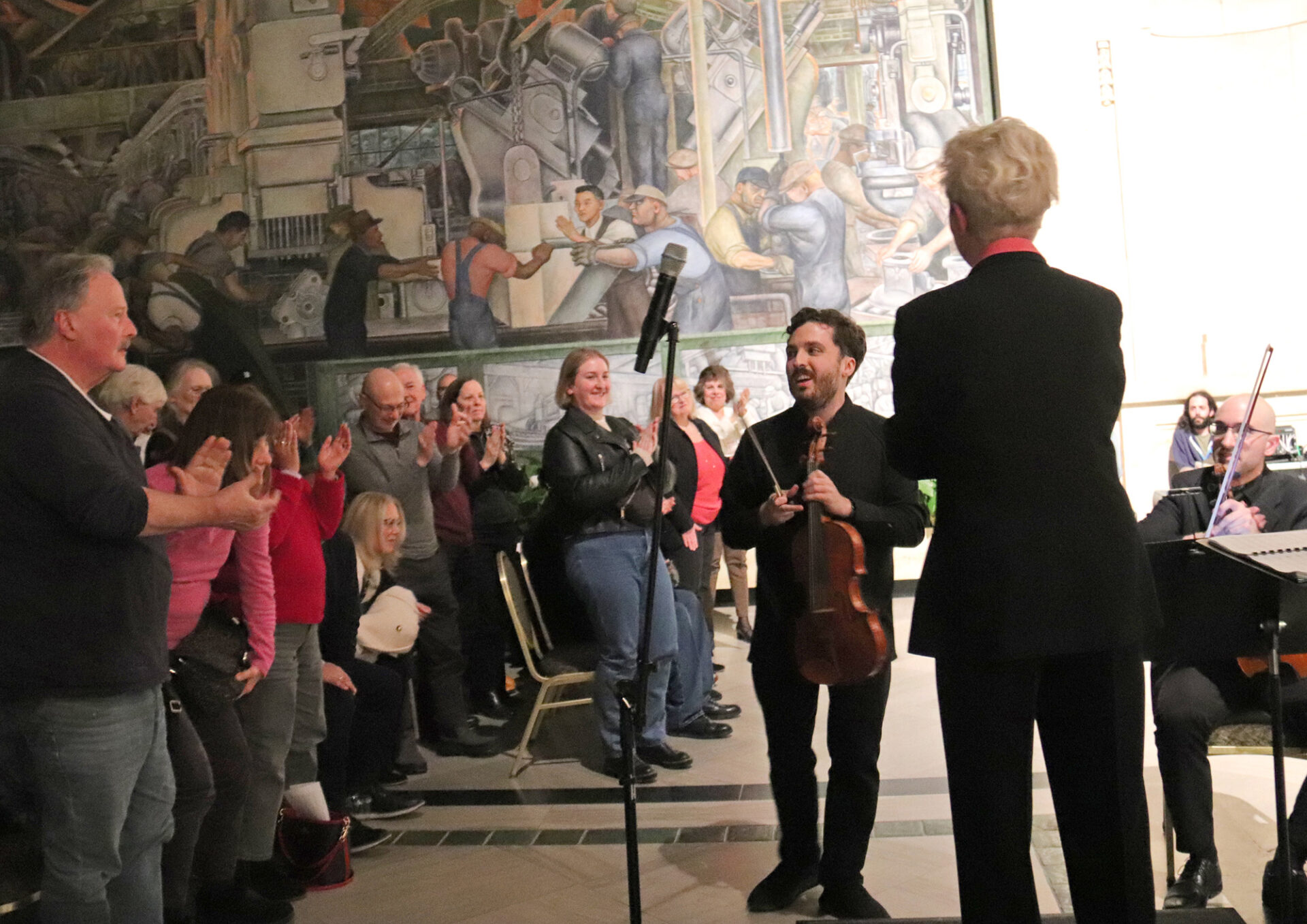 Stuart Carlson with the Michigan Philharmonic. Photo by Ken Voyles