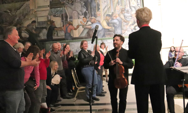 Stuart Carlson with the Michigan Philharmonic. Photo by Ken Voyles